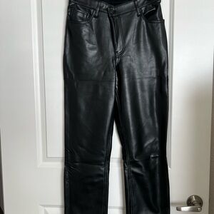 Abercrombie Black Vegan Leather Pants